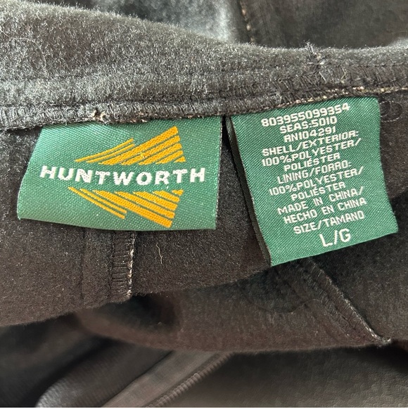 Huntworth Camouflage Lined Men's Jacket With Hood Zippered Front NWOT Size Large - Picture 2 of 6